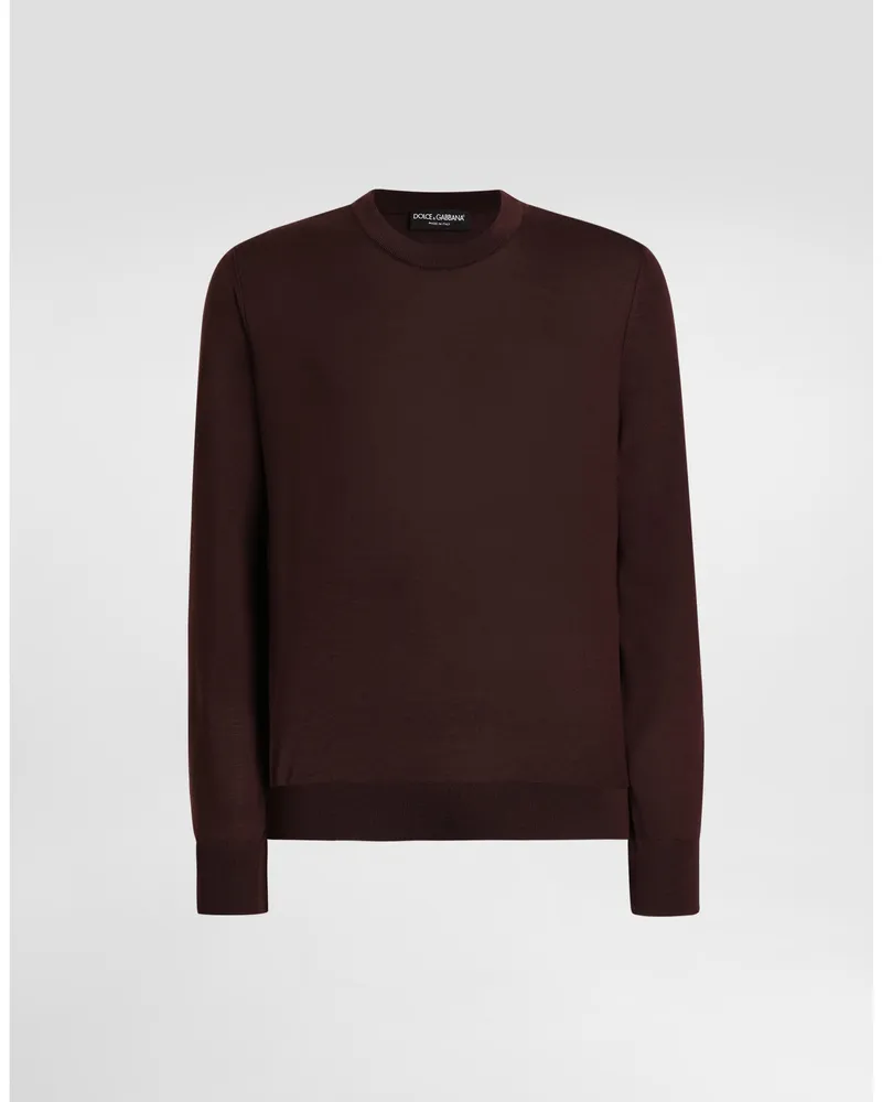 Dolce & Gabbana Pullover Aus Kaschmir - Mann Strickwaren Bordeaux Burgunderrot