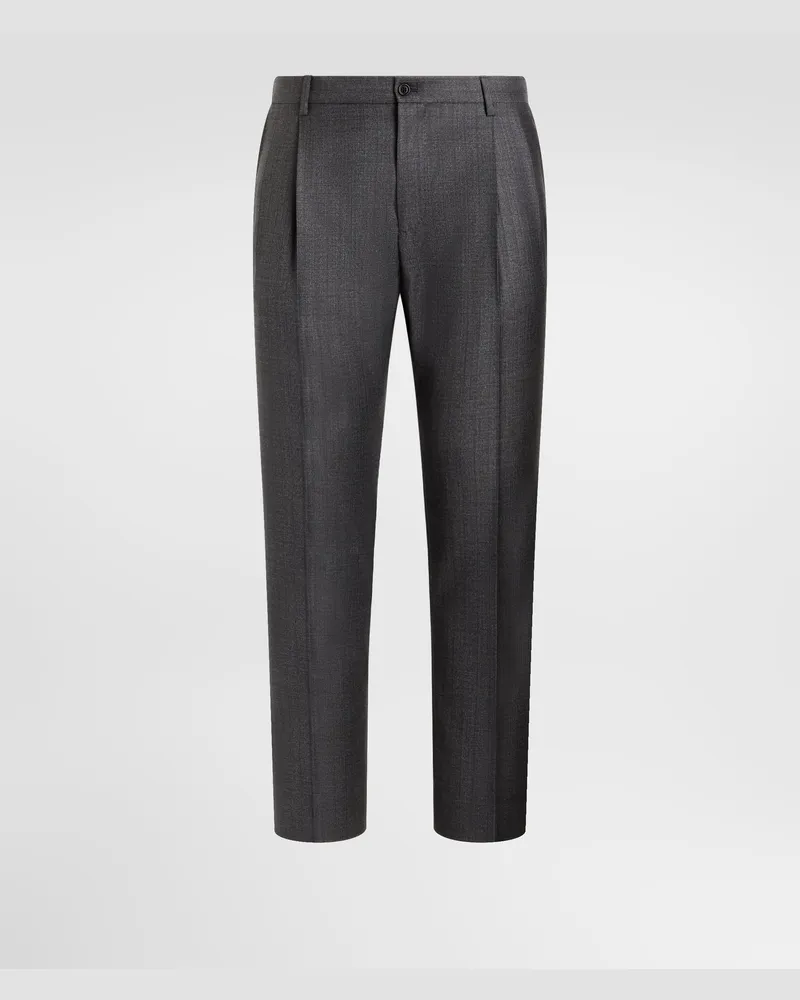 Dolce & Gabbana Hose Aus Schurwolle In Nadelstreifen-optik - Mann Hosen Und Shorts Mehrfarbig Mehrfarbig