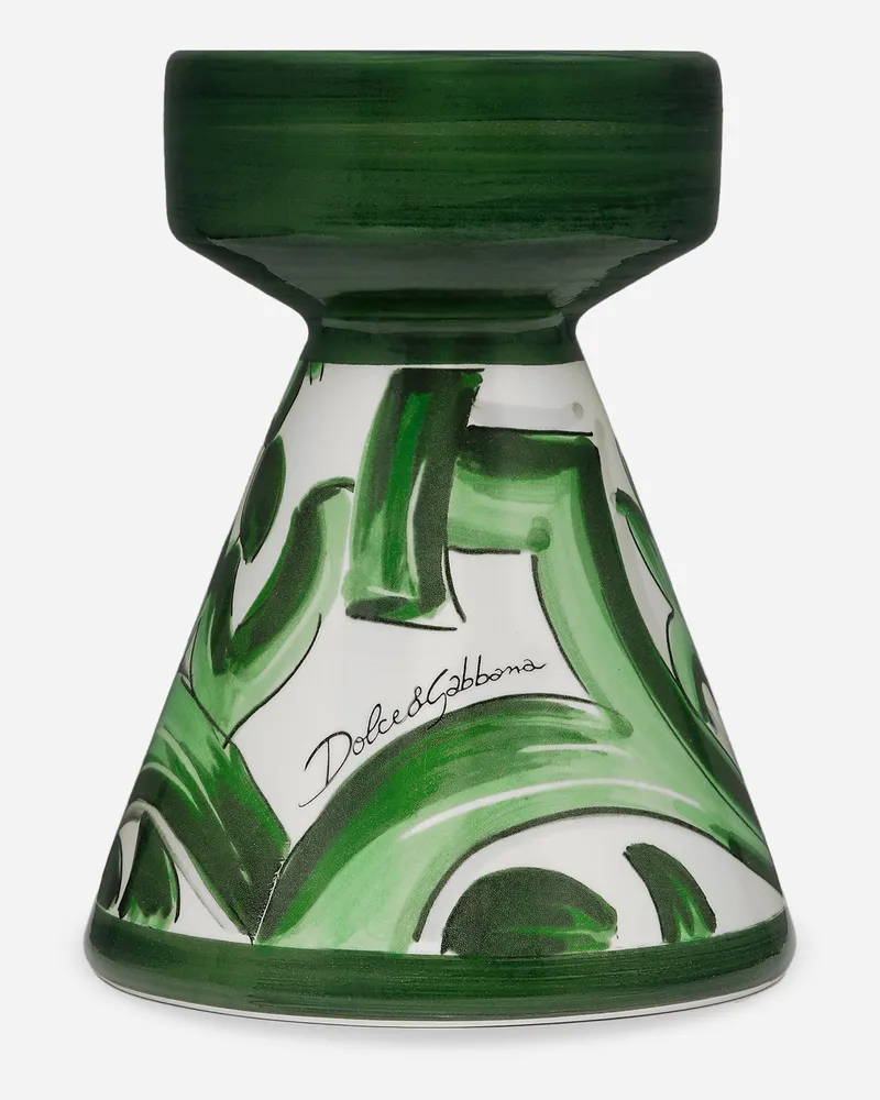 Dolce & Gabbana Kerzenständer Aus Keramik Klein - Kerzenhalter Mehrfarbig Mehrfarbig