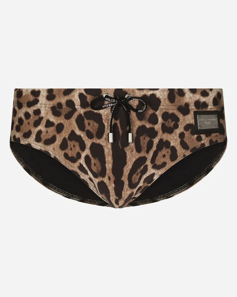 Dolce & Gabbana Speedo Alto - Mann Beachwear Animalprint Animal-print
