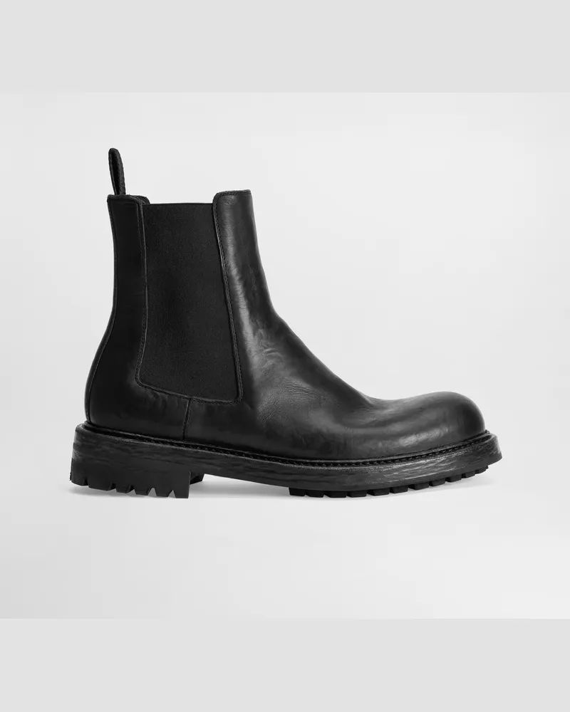 Dolce & Gabbana Calfskin Beatles Boots - Mann Stiefel Und Stiefeletten Schwarz Black
