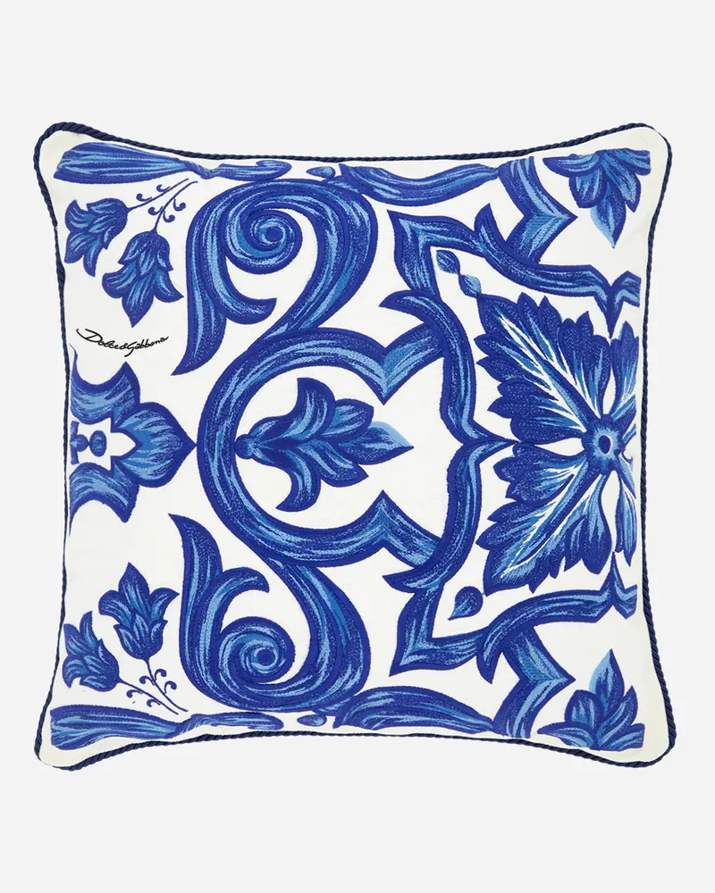 Dolce & Gabbana Embroidered Cushion Medium - Besondere Kissen Mehrfarbig Mehrfarbig