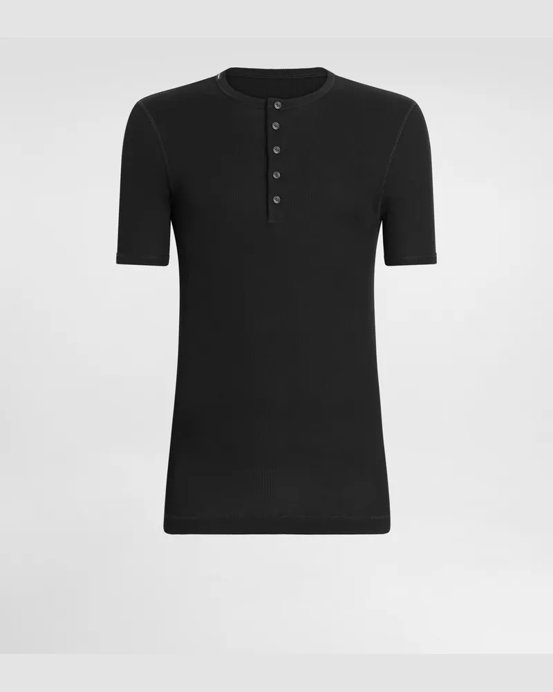 Dolce & Gabbana Cotton T-shirt - Mann T-shirts Und Polos Schwarz Baumwolle Schwarz