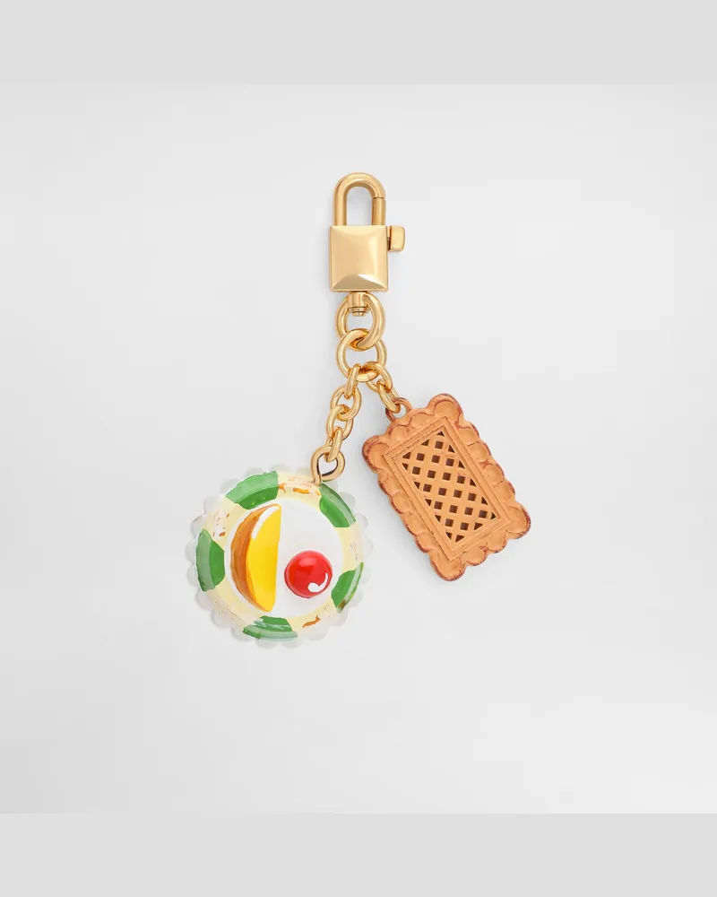 Dolce & Gabbana Schlüsselanhänger Charm Cassatina - Frau Collection Mehrfarbig Mehrfarbig