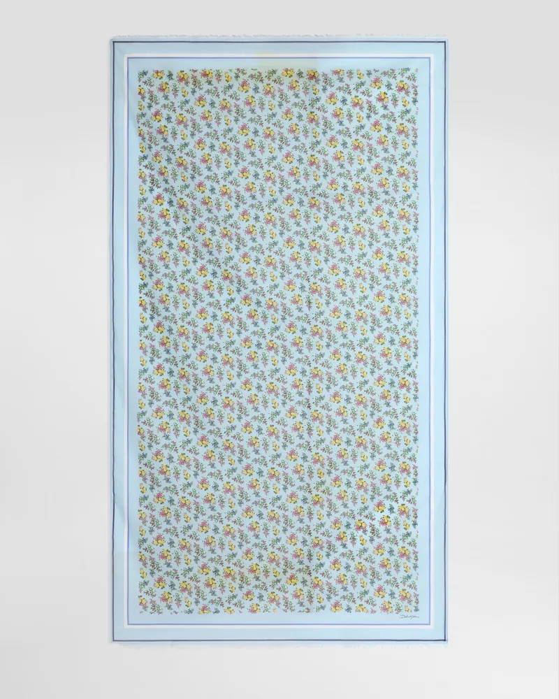 Dolce & Gabbana Small Floral-print Cotton Batiste Sarong - Frau Bademode Mehrfarbig Mehrfarbig