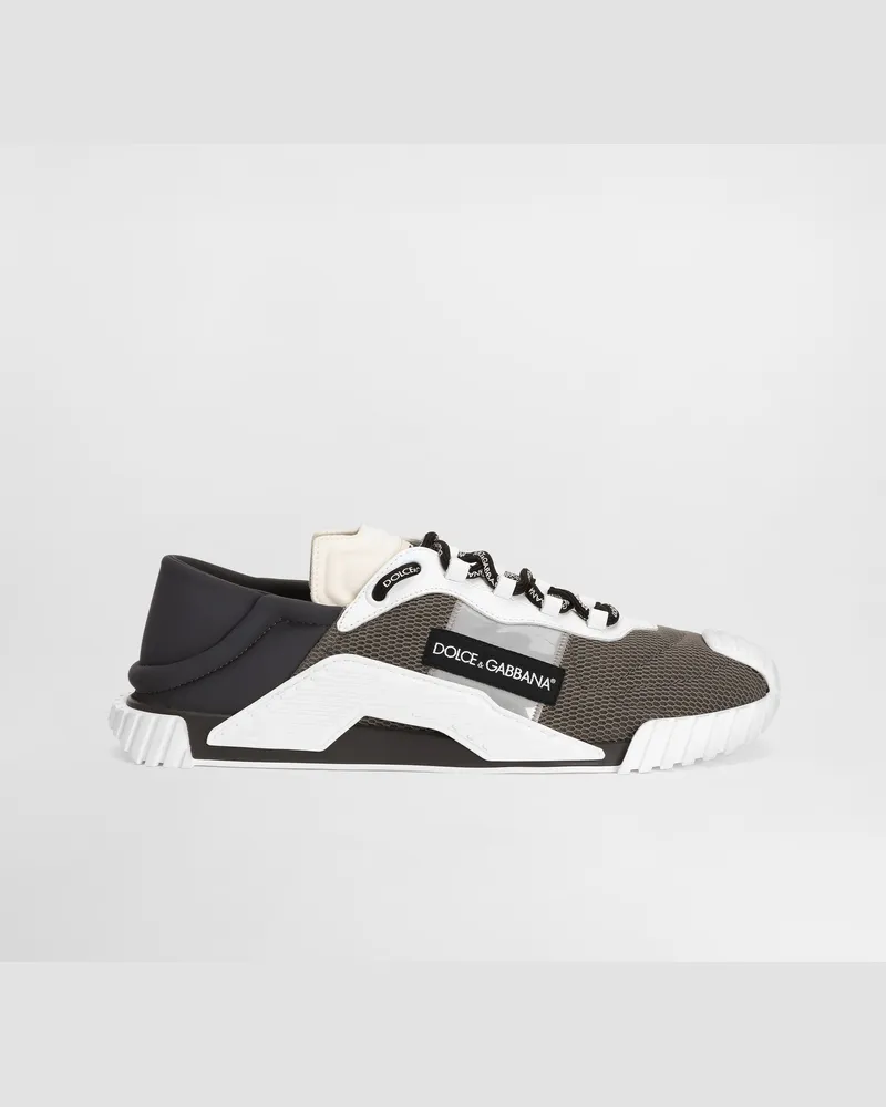 Dolce & Gabbana Slip-on-sneaker Ns1 Aus Materialmix - Mann Sneakers Grau Stoff Grau