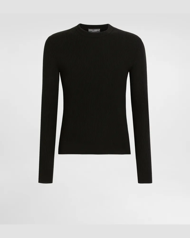 Dolce & Gabbana Wool Pullover - Mann Strickwaren Schwarz Black