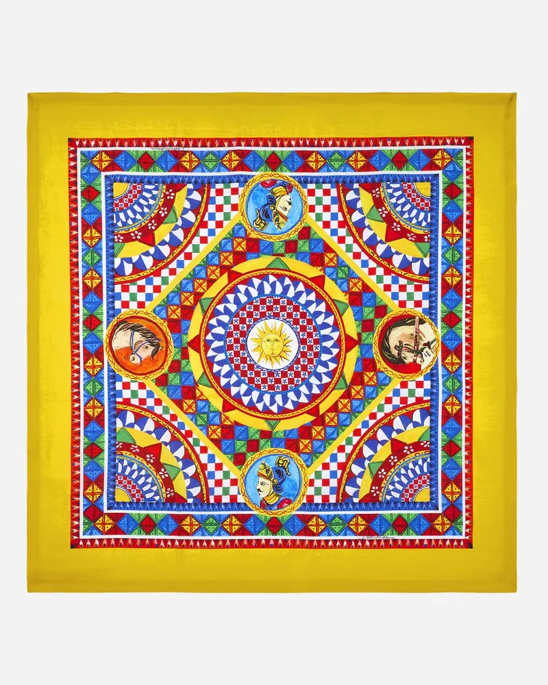 Dolce & Gabbana Tovaglia 180x180 Cm - Tischdecken Mehrfarbig Mehrfarbig