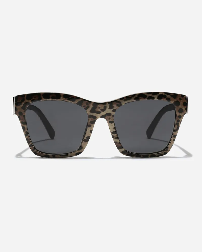 Dolce & Gabbana Sonnenbrille Dg Crossed - Frau Collection Leopard-print Acetat Leopard-print
