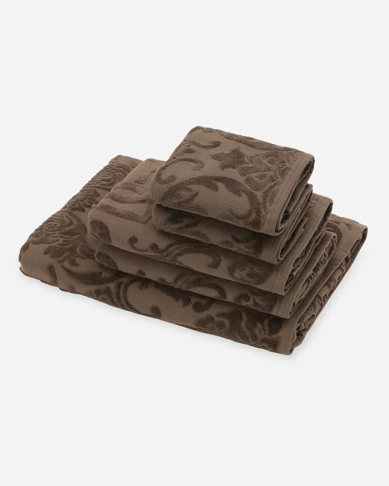 Dolce & Gabbana 5-teiliges Handtuchset Aus Baumwollfrottee - Handtuch-sets Mehrfarbig Mehrfarbig