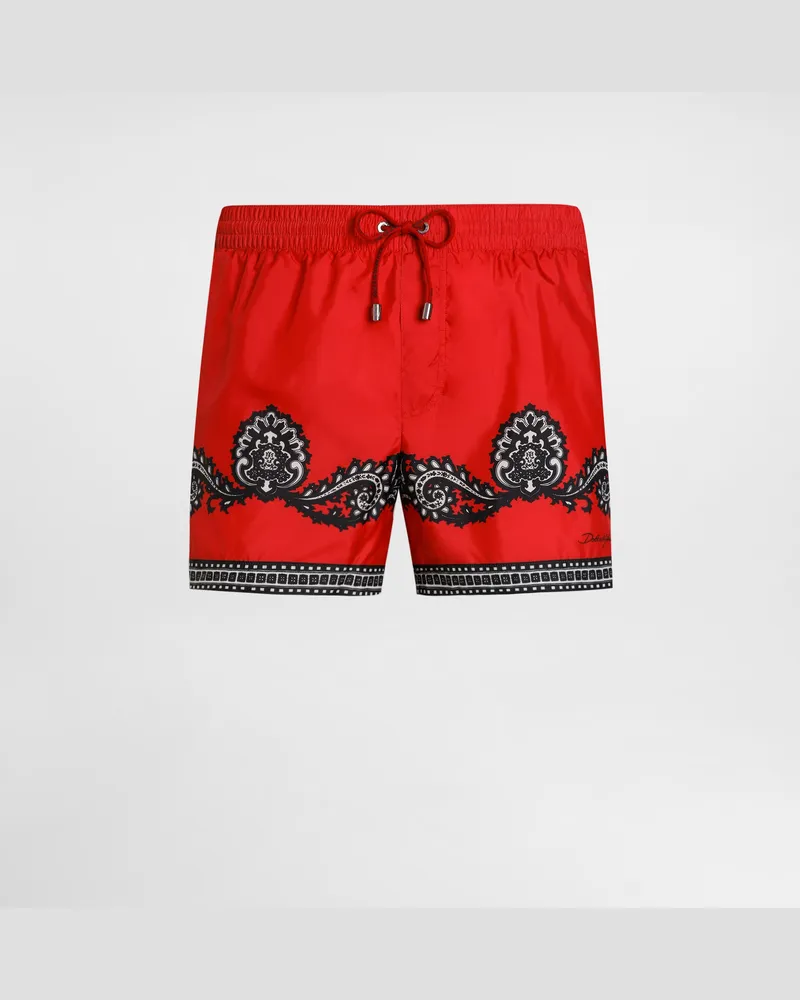 Dolce & Gabbana Kurze Badeshorts Bandana-print - Mann Beachwear Drucken Drucken