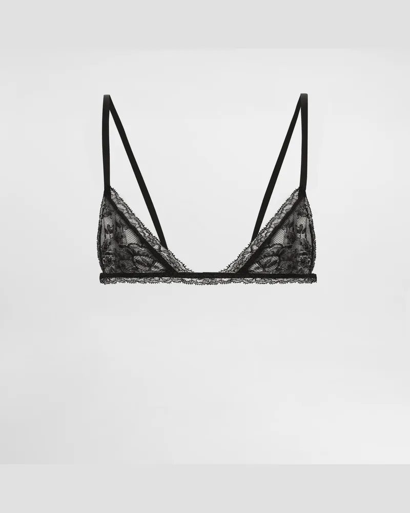 Dolce & Gabbana Lace Bra - Frau Unterwäsche Schwarz Black