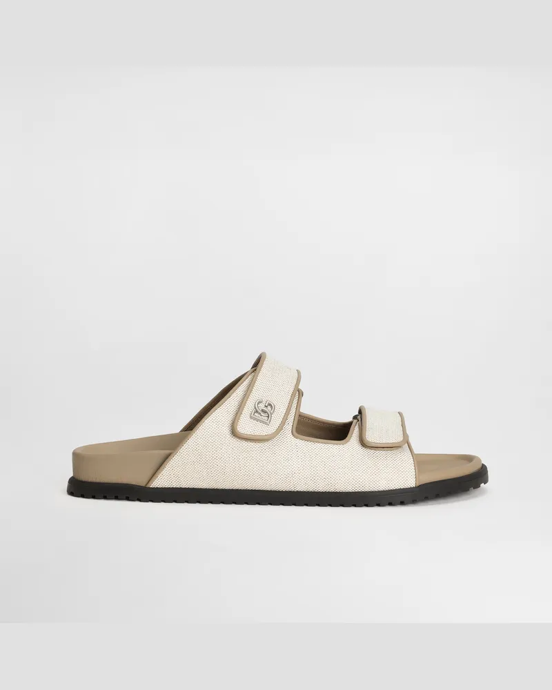 Dolce & Gabbana Sandalen Aus Canvas - Mann Sandalen Und Slides Multicolor Multicolor