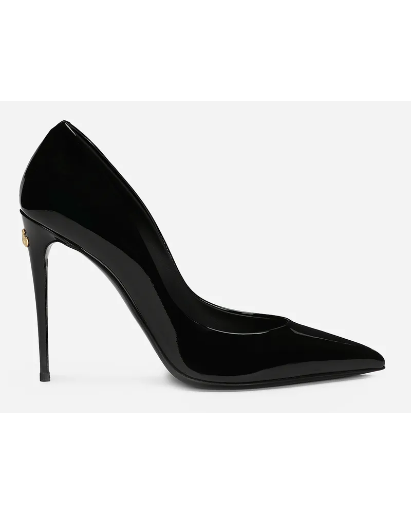 Dolce & Gabbana Pumps aus Lackleder Schwarz