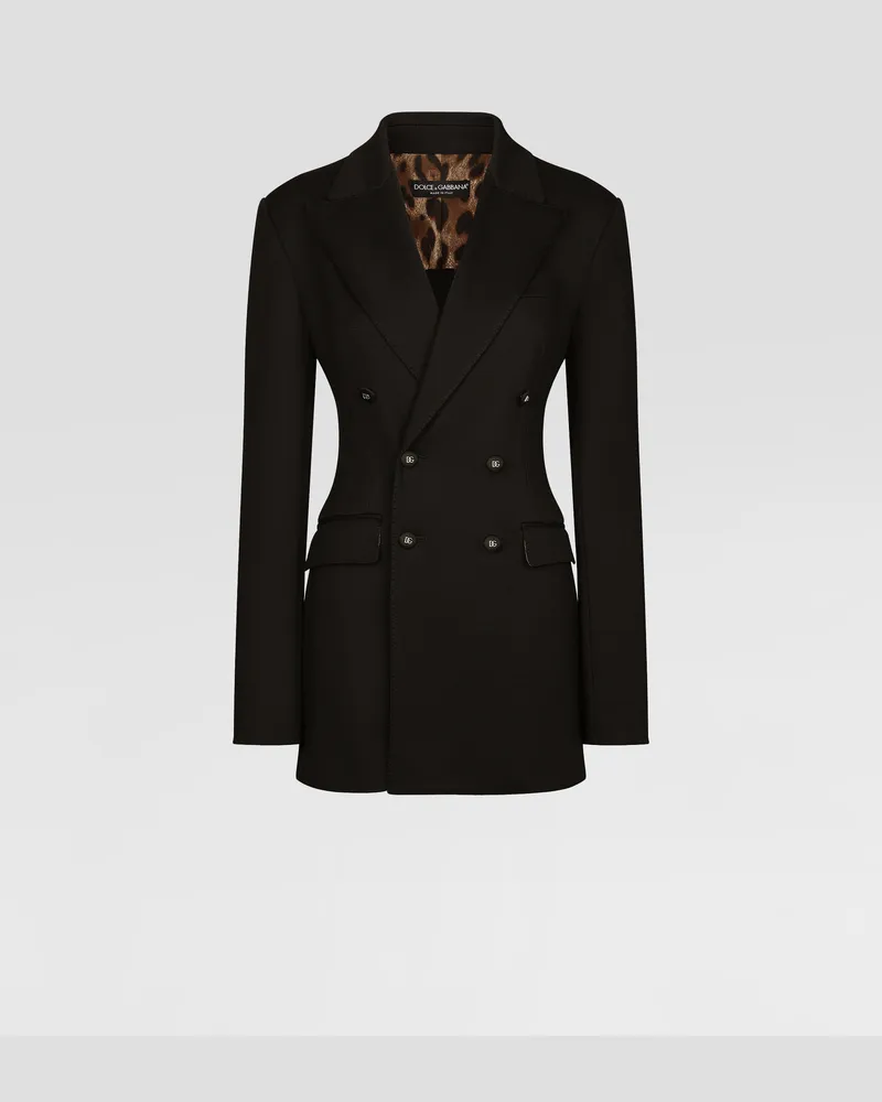 Dolce & Gabbana Giacca - Frau Blazer Schwarz Viskose Schwarz