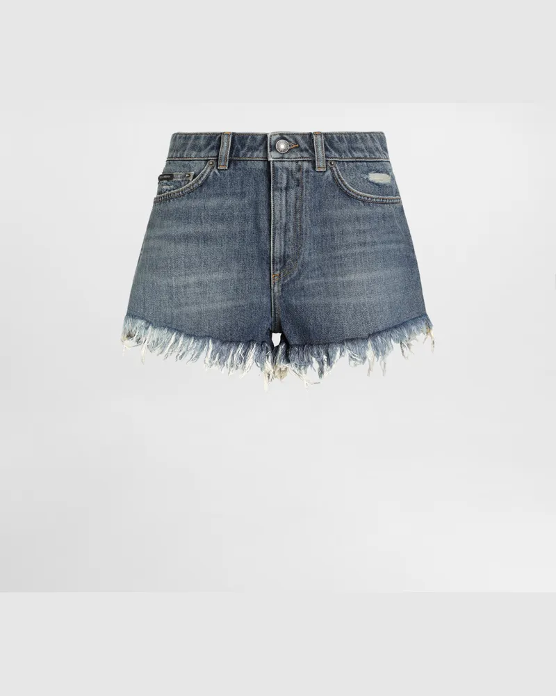 Dolce & Gabbana Denim Shorts - Frau Denim Mehrfarbig Mehrfarbig