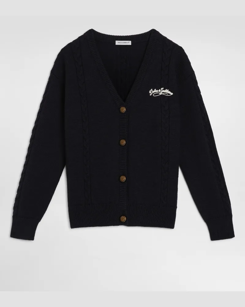 Dolce & Gabbana Cardigan Aus Schurwolle - Frau Collection Blau Blau