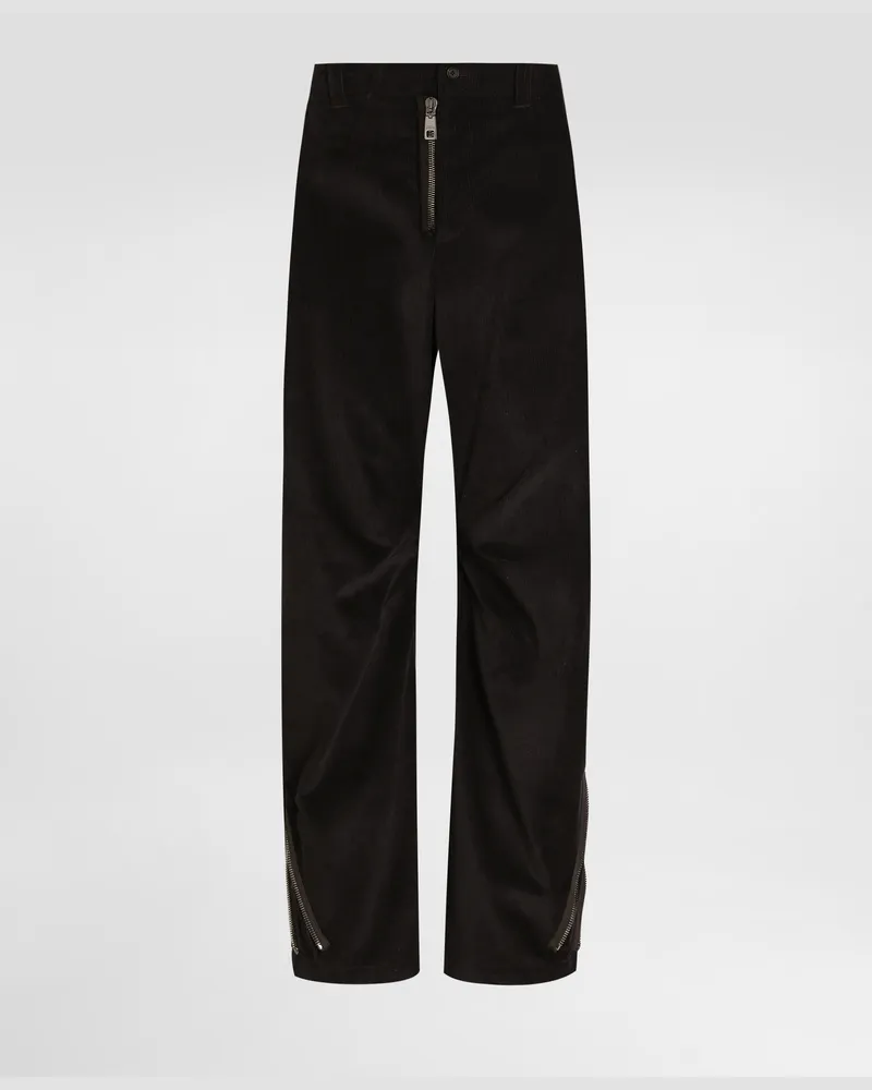 Dolce & Gabbana Corduroy Cargo Trousers - Mann Hosen Und Shorts Braun Brown