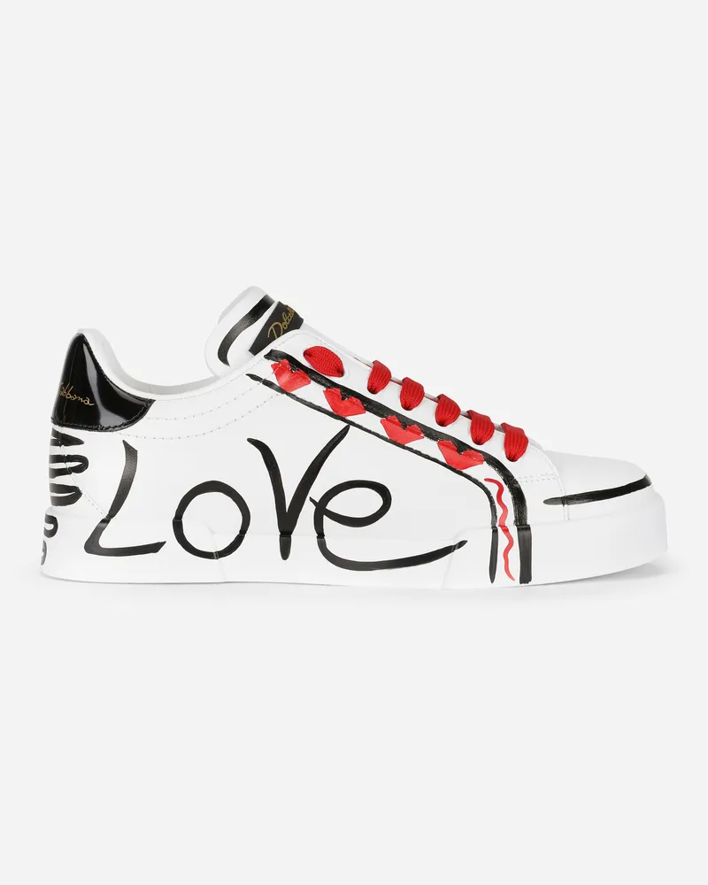 Dolce & Gabbana Sneaker Portofino Limited Edition - Frau Mehrfarbig Mehrfarbig