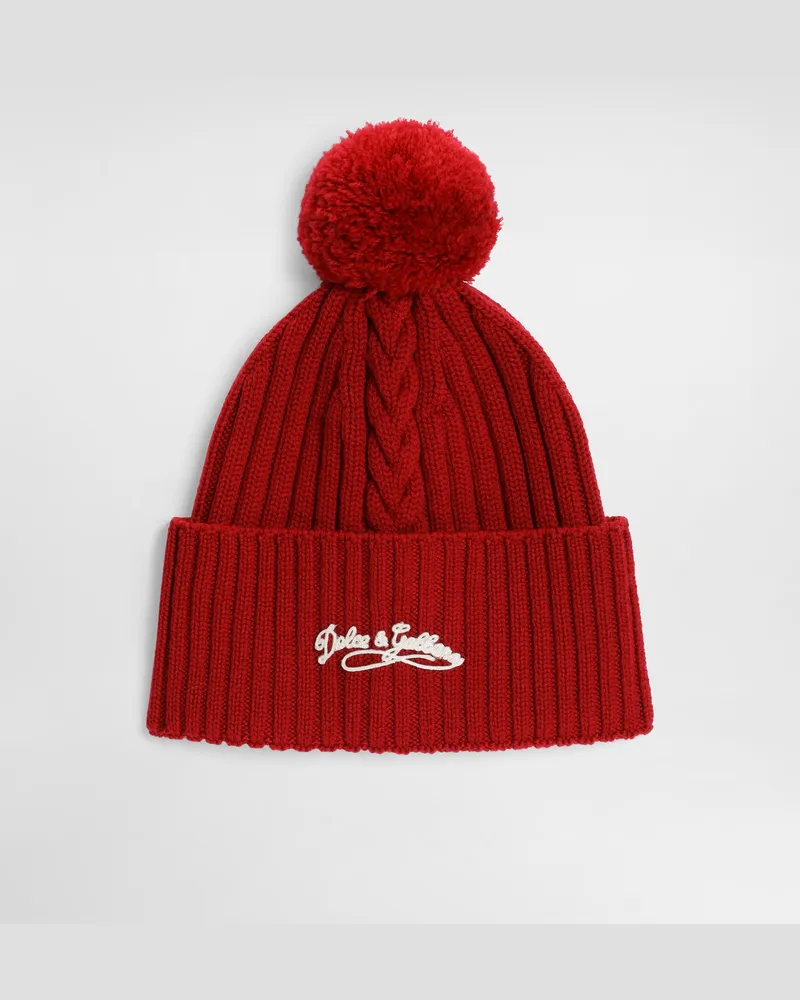 Dolce & Gabbana Strickmütze - Frau Collection Rot 