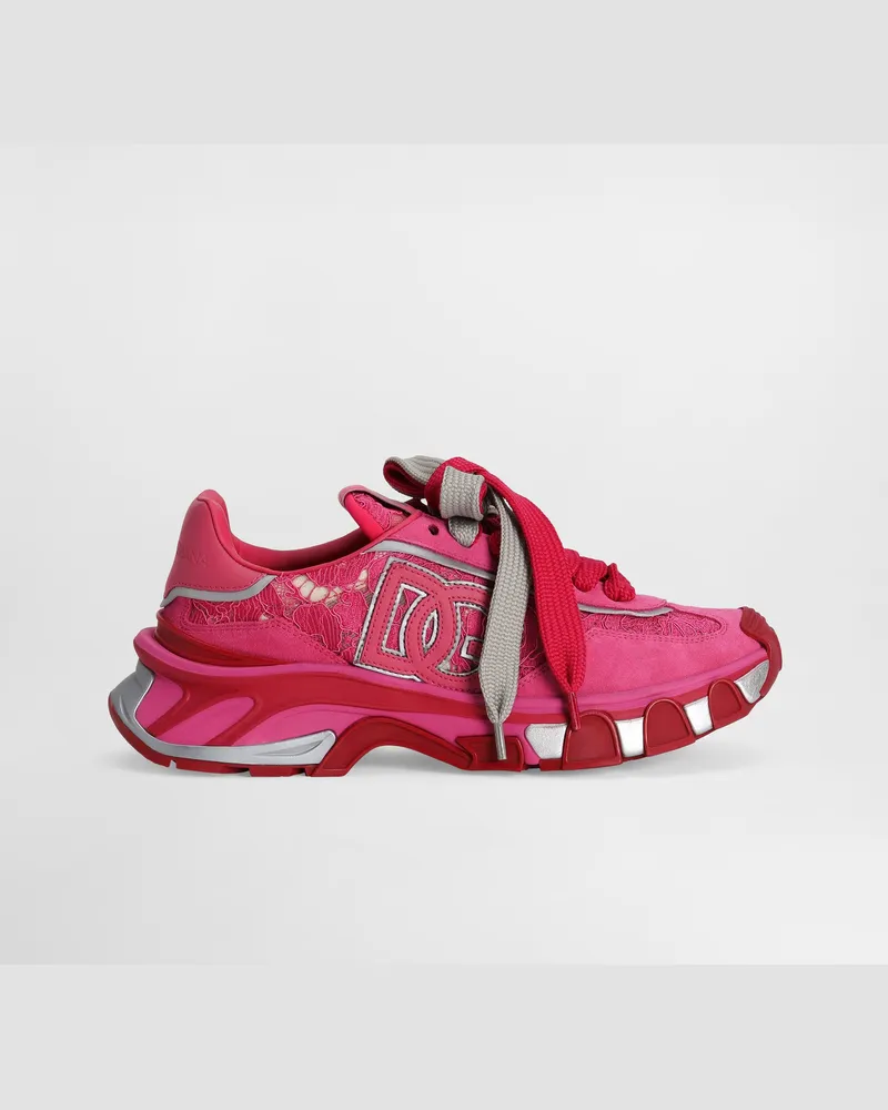 Dolce & Gabbana Dg Country Road Fabric Sneakers - Frau Sneakers Multicolor Multicolor