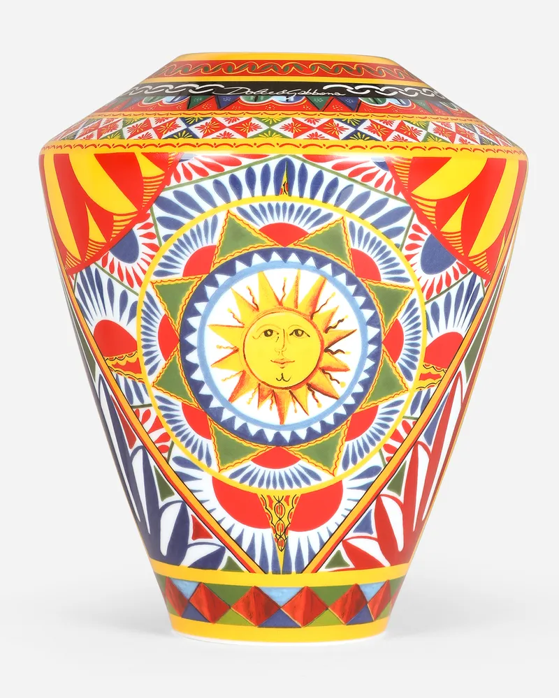 Dolce & Gabbana Small Amphora Porcelain Vase - Vasen Multicolor Multicolor