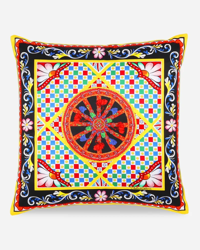 Dolce & Gabbana Duchesse Cotton Cushion Small - Kleine Kissen Mehrfarbig Mehrfarbig