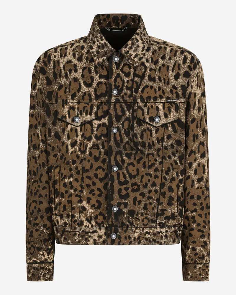 Dolce & Gabbana Giubbotto - Mann Jeans Mehrfarbig Mehrfarbig
