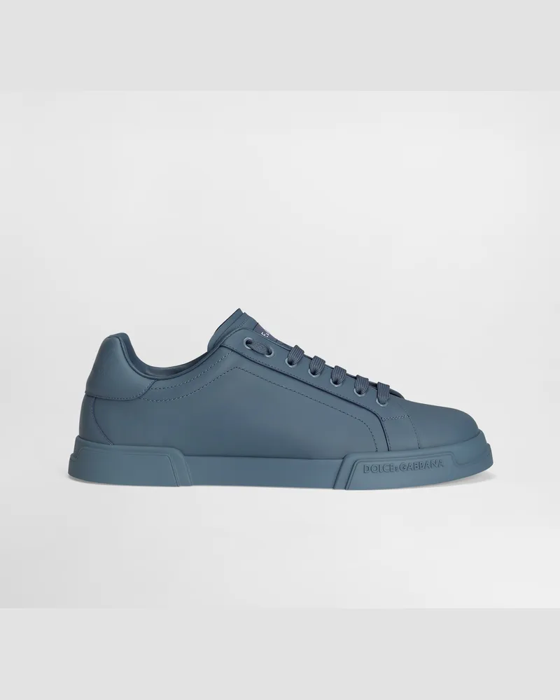 Dolce & Gabbana Portofino Light Strobel Calfskin Sneakers - Mann Sneakers Azure Azure