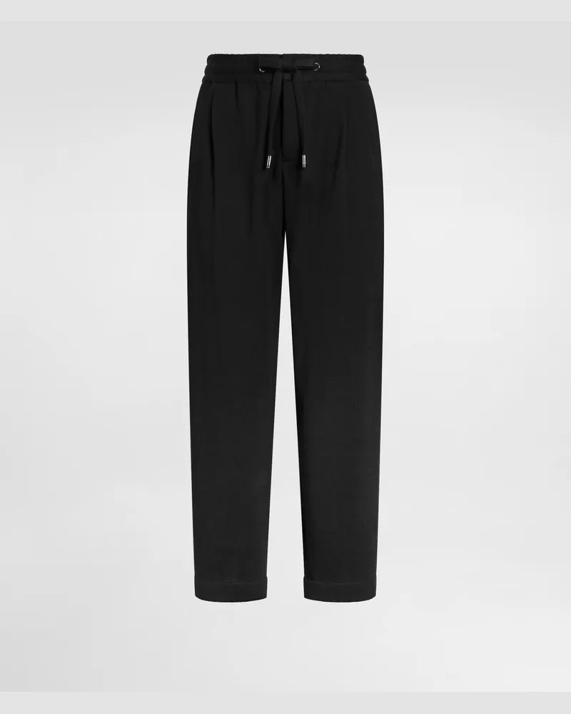 Dolce & Gabbana Jogginghose Aus Jersey - Mann Hosen Und Shorts Schwarz Schwarz