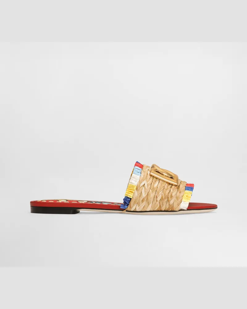 Dolce & Gabbana Ciabatta - Frau Pantoletten Und Mules Mehrfarbig Mehrfarbig