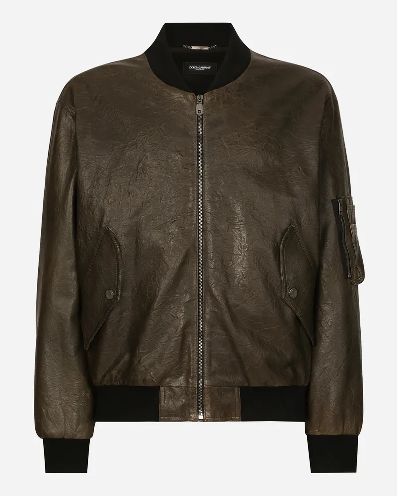 Dolce & Gabbana Gefütterte Bomberjacke GrüN