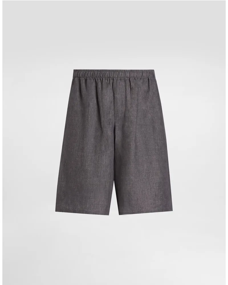 Dolce & Gabbana Hose Aus Leinenstoff - Mann Hosen Und Shorts Grau Grau