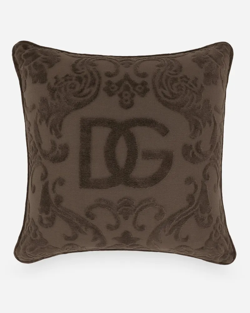 Dolce & Gabbana Outdoor-kissen Aus Baumwollfrottee - Outdoor-kissen Mehrfarbig Mehrfarbig
