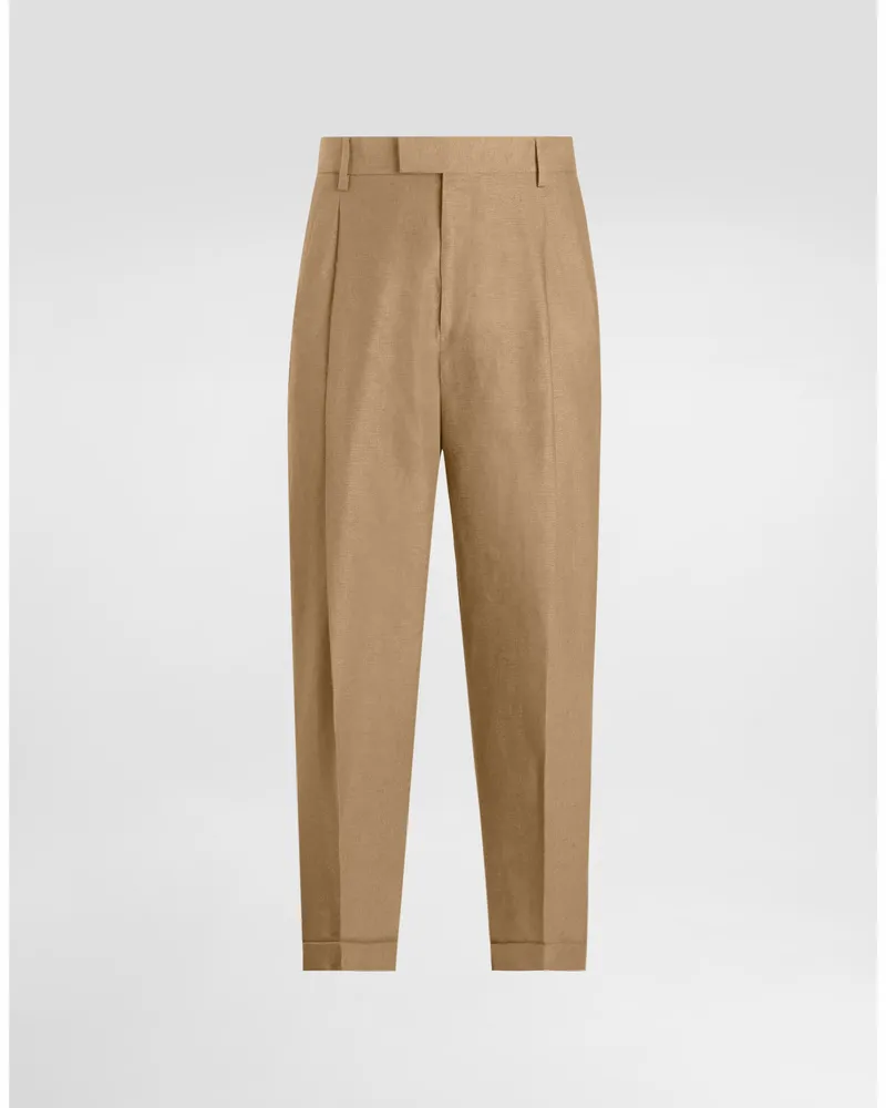 Dolce & Gabbana Hose Aus Leinenstoff - Mann Hosen Und Shorts Beige Beige