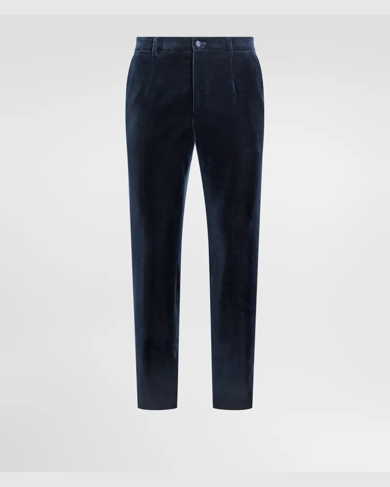 Dolce & Gabbana Samt-hose - Mann Hosen Und Shorts Blau Blau
