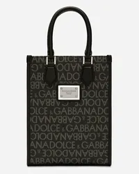 Dolce & Gabbana Kleine Tasche aus beschichtetem Jacquard Drucken