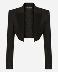 Dolce & Gabbana Spenzer aus Twill Schwarz