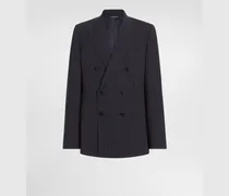 Jacke Martini Light Aus Wolle Mit Doppelreiher-design In Nadelstreifen-optik - Mann Anzüge Und Blazer #n/d