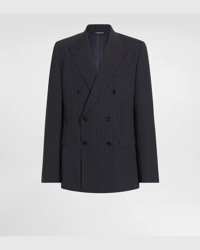 Dolce & Gabbana Jacke Martini Light Aus Wolle Mit Doppelreiher-design In Nadelstreifen-optik - Mann Anzüge Und Blazer #n/d 