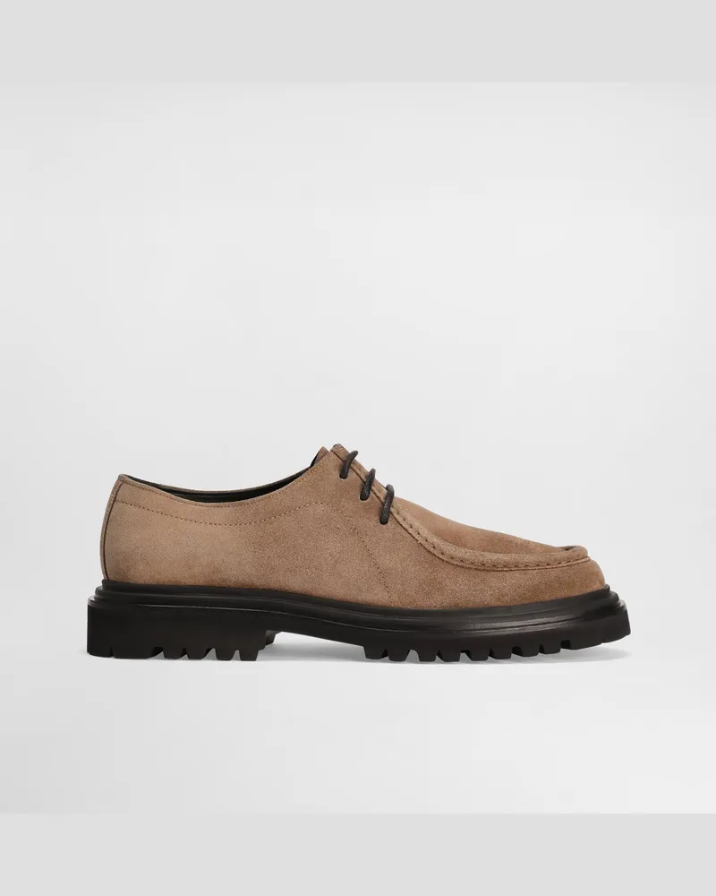 Dolce & Gabbana Split Calfskin Derby - Mann Schnürschuhe Brown Brown