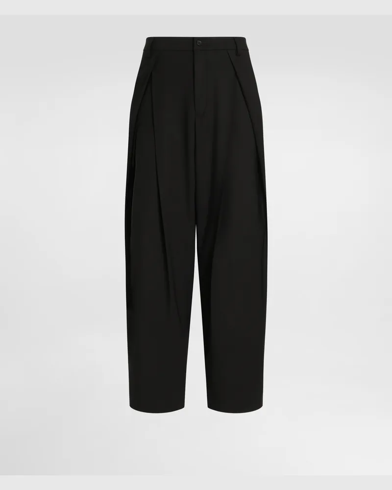 Dolce & Gabbana Hose Aus Schurwollgabardine - Mann Hosen Und Shorts Schwarz Schwarz