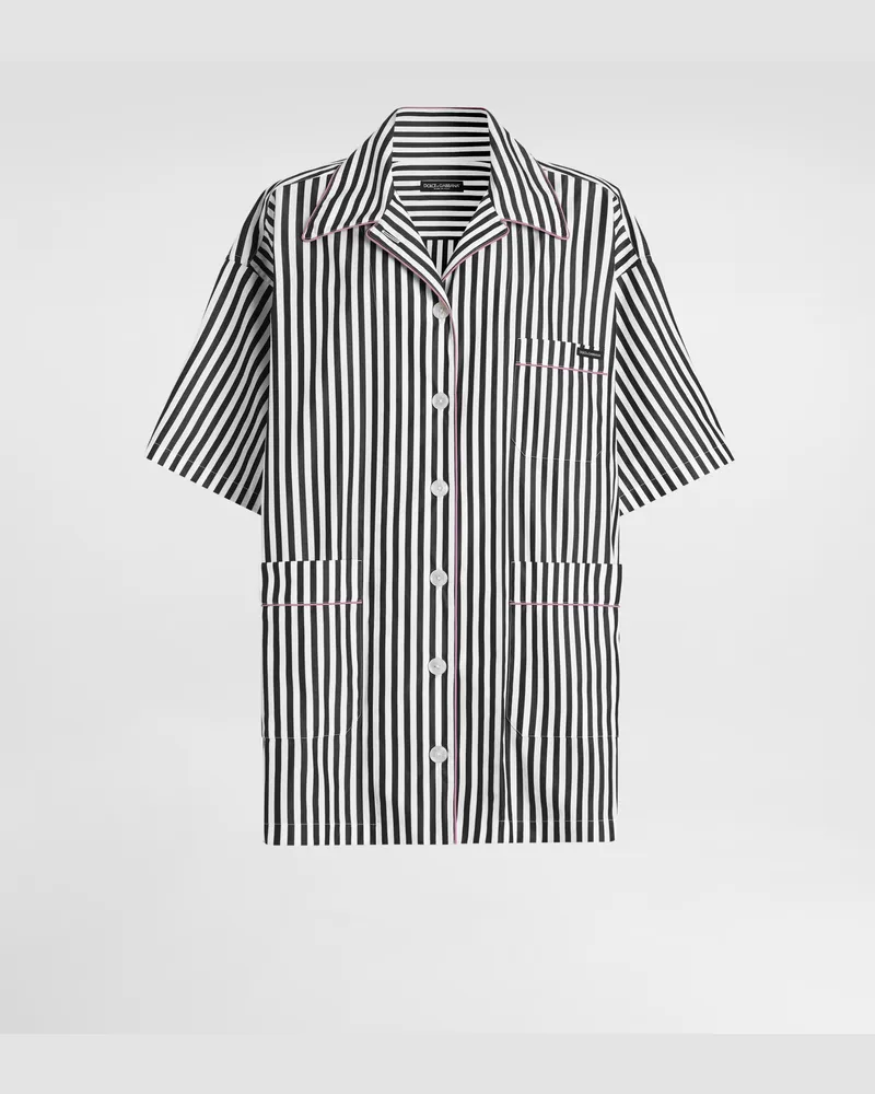 Dolce & Gabbana Striped Poplin Shirt - Frau Blusen Und Tops Mehrfarbig Mehrfarbig