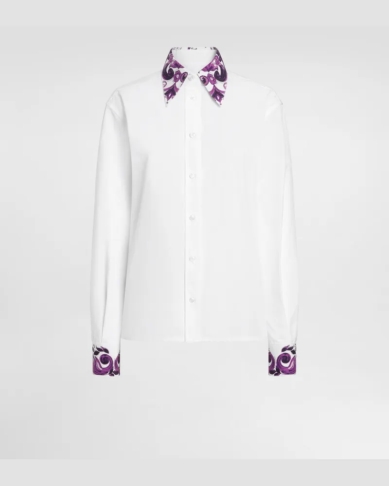 Dolce & Gabbana Cotton Shirt - Frau Blusen Und Tops Wei� Baumwolle White