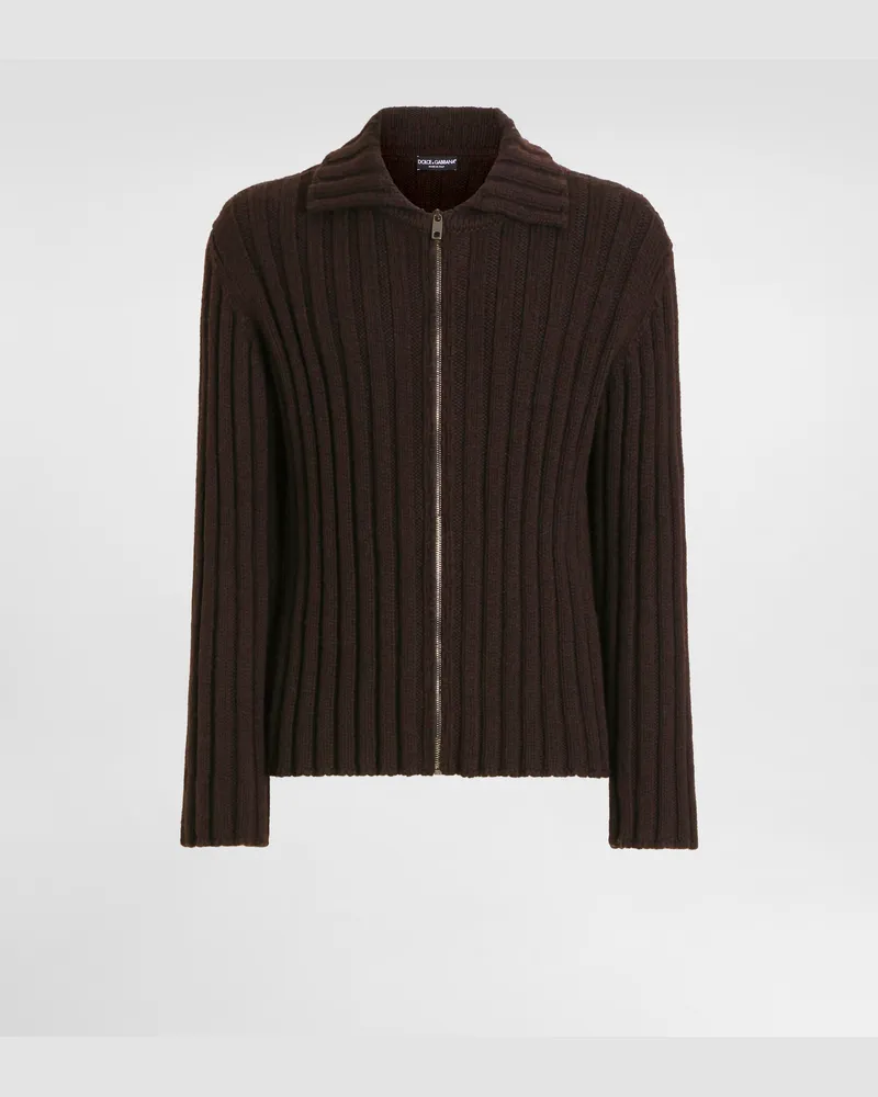 Dolce & Gabbana Cardigan Aus Wolle - Mann Strickwaren Braun Braun
