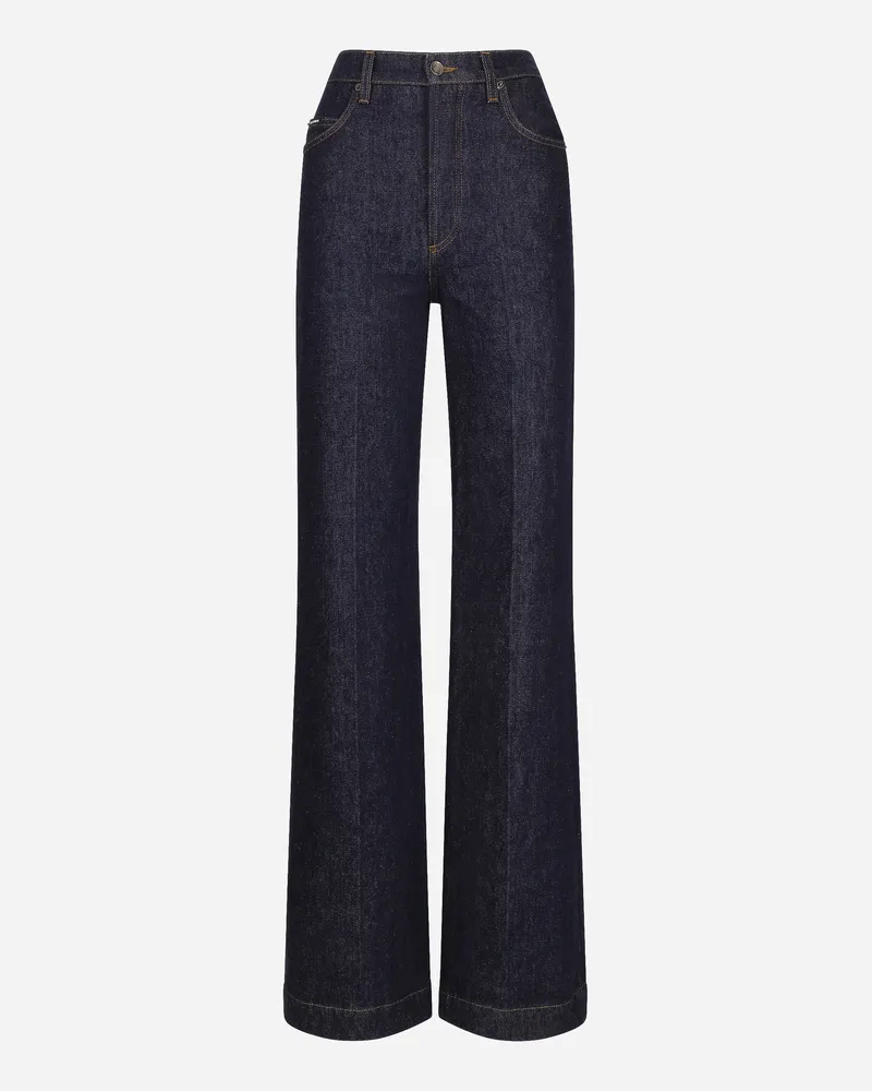 Dolce & Gabbana Schlagjeans Aus Denim - Frau Denim Mehrfarbig Blau