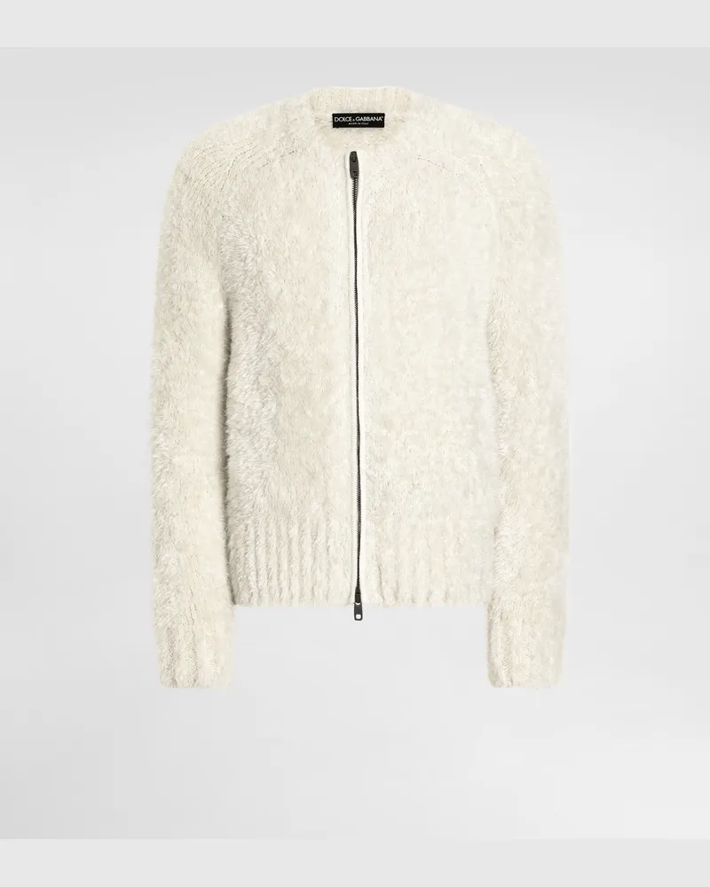 Dolce & Gabbana Strickpullover Aus Alpaka-mix - Mann Strickwaren Wei 