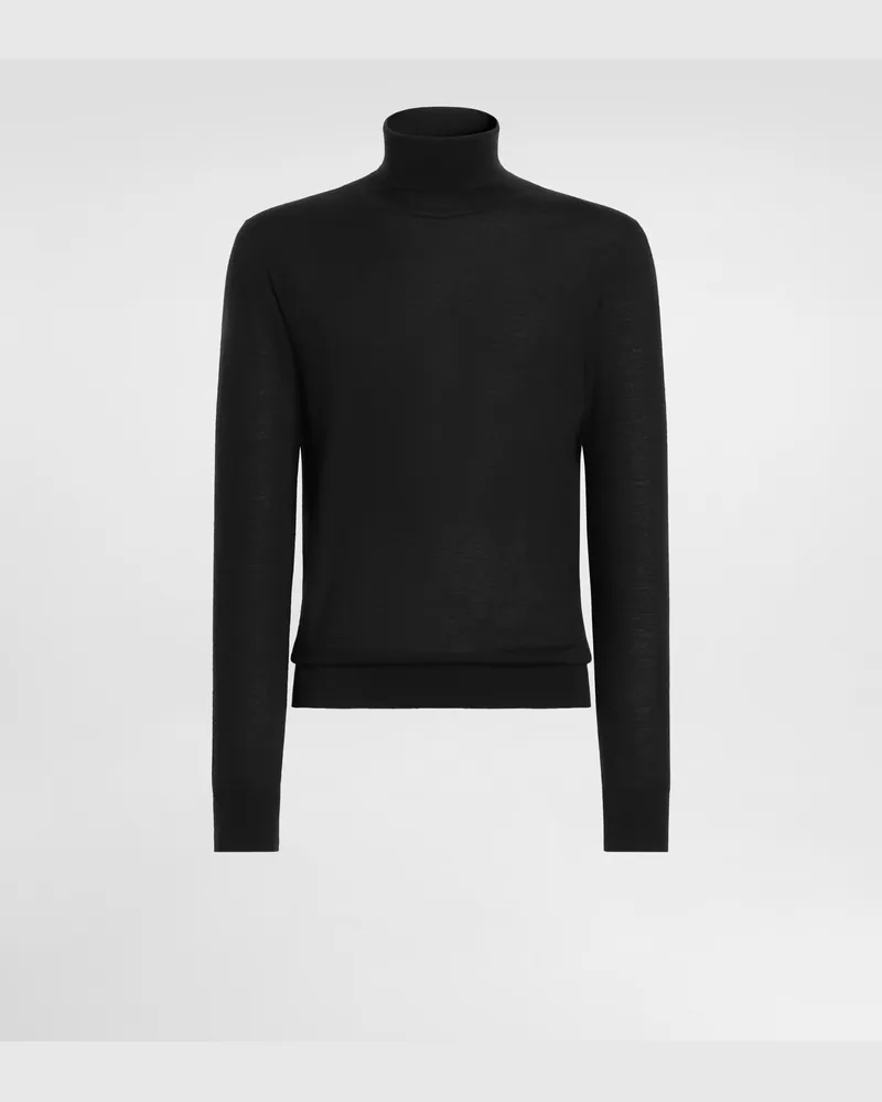 Dolce & Gabbana Rollkragenpullover Aus Kaschmir - Mann Strickwaren Braun 