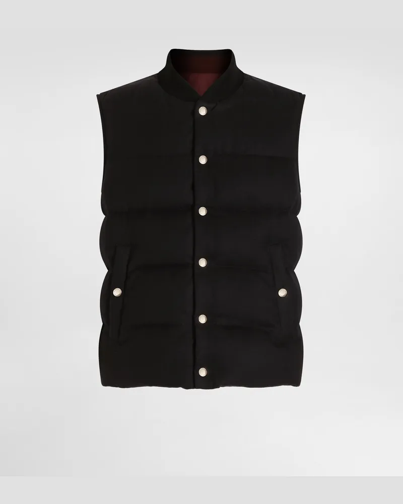 Dolce & Gabbana Reversible Padded Gilet - Mann Mäntel Und Jacken Multicolor Multicolor