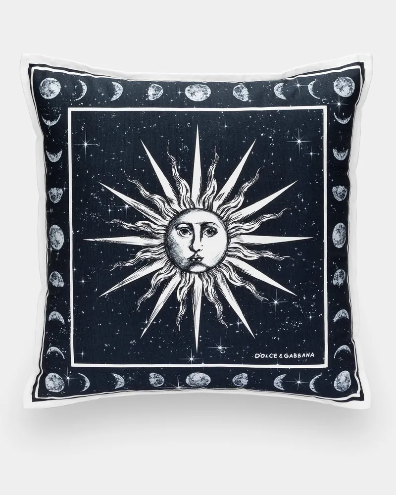 Dolce & Gabbana Kleines Canvas-kissen - Kleine Kissen Mehrfarbig Mehrfarbig